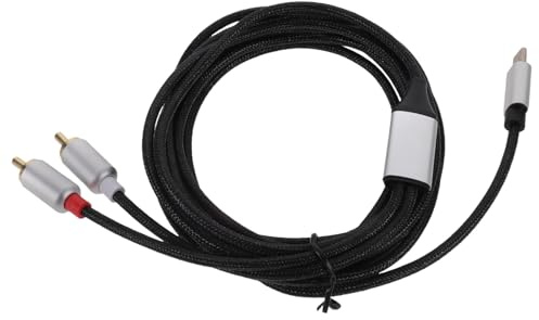 Toyvian Câble Audio USB-c vers Double RCA Stéréo 3m pour Amplificateur Et Équipement Audio Domestique Transmission Sonore Stable Compatible Home Cinéma Et Bureau