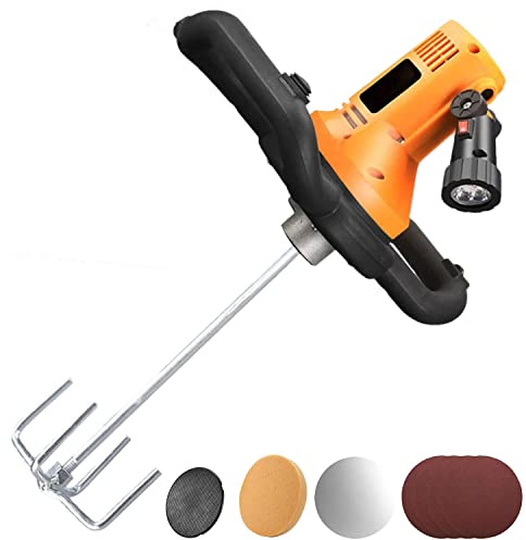 Levigatrice elettrica per pareti, levigatrice per cartongesso Portatile, 1680 W, levigatrice elettrica per cartongesso, 6 velocità variabili, 280-2800 min, levigatrice per cartongesso elettr