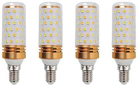 HUAMu E14 LED Mais Glühbirne 9W, 4000K Neutralweiß, ersetzt 100W Glühbirne, 900lm, E14 Mais Birnen mit 84 LEDs, 360° Abstrahlwinkel, Kein Flackern, Nicht dimmbar, 230V, 4er Pack