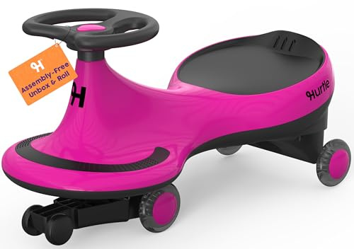 Hurtle Rutschauto Indoor Wiggle Drift Car für Kinder — fördert Motorik & Balance | Pink