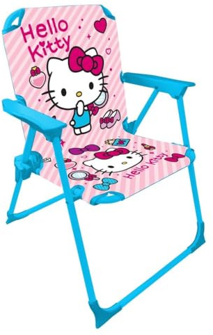 Disney Silla Infantil Plegable Playa y Jardín (Kitty 5302) | Compacta y Ligera – Fácil de Limpiar – Ideal para Interior y Exterior – Soporta hasta 30 kg