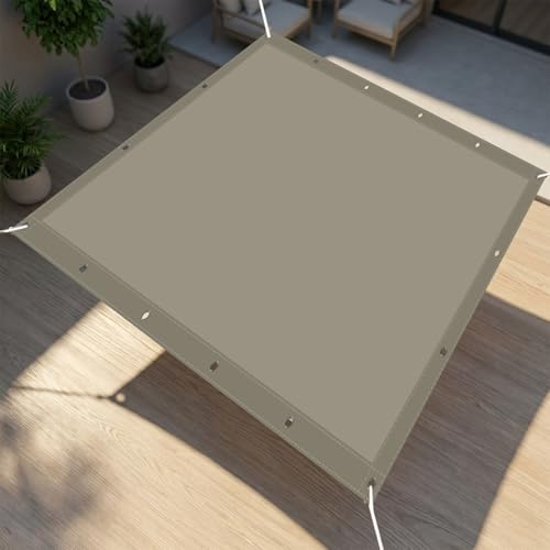 Vela Ombreggiante Impermeabile 200 x 320 cm Protezione Raggi UV Tenda Parasole Resistente Alle Intemperie per Balcone Piscina Terrazza & Giardino, Tortora