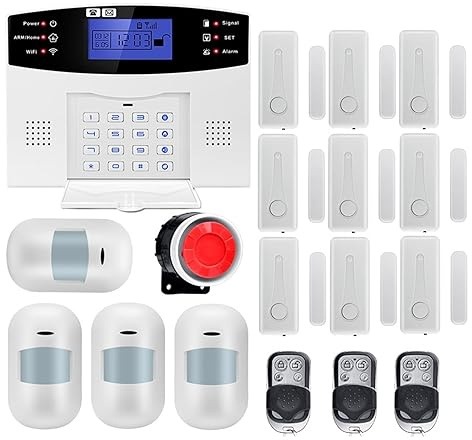 De Alarma De Seguridad For El Hogar GSM Con Cable Inalámbrico Inteligente Con Detector De Humo Con Sensor De Movimiento(G2BT1)