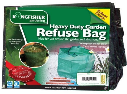 Easy Shopping Heavy Duty Garden Refuse Bag Bags Waterproof and Rot Proof with Cary Handles Disposing Leaves Grass Recycle Rubbish Bin (6)