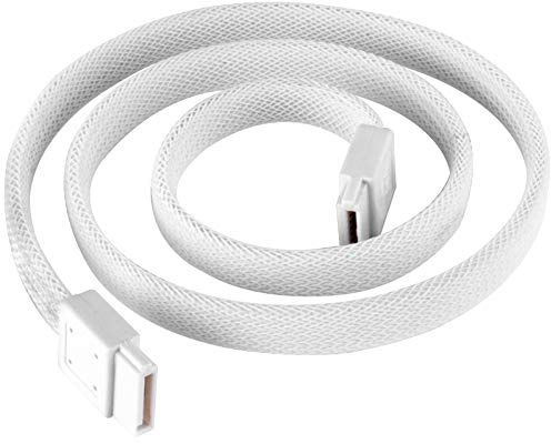 Silverstone SATA III SSD/HDD Cable with Locking Mechanism in White CP07W-USA