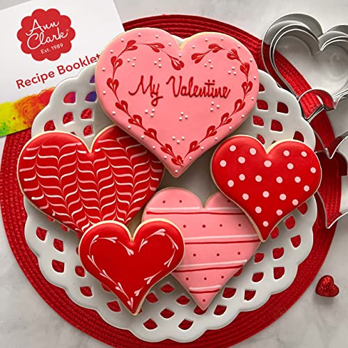 Ann Clark Heart Cookie Cutters 5-Pc. Set (12.7cm, 10.8cm, 10.2cm, 8.9cm, and 7.6cm) Made in USA