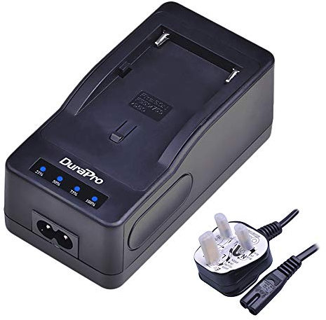 DuraPro Fast Battery Charger for Sony NP-F330, NP-F530, NP-F550, NP-F570, NP-F730, NP-F750, NP-F770, NP-F930, NP-F960, NP-F970,NP-FM50,NP-FM500H Digital Camcorder Batteries