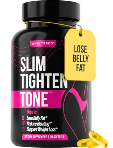 UNALTERED Belly Fat Burner for Women - Slim Waist, Lose Stomach Fat, Reduce Bloating - Natural Weight Loss Pills, Appetite Suppressant, & Metabolism Booster - 90 Capsules