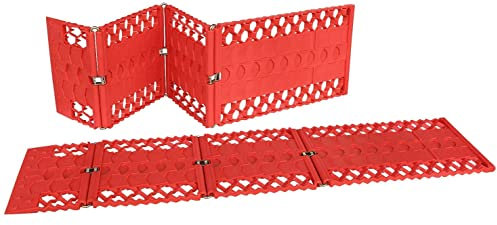 Set 2 Stück Anfahrhilfe Antirutsch-Matte us Kunststoff 2er Set - Traktionshilfe Schnee EIS Sand Schlamm - Offroad Anfahrmatte Sandblech