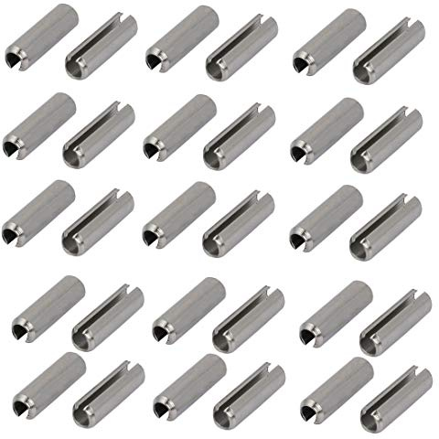 Ruilogod M5x18mm 304 Edelstahl Split Frühling Dowel Spannstift 30pcs