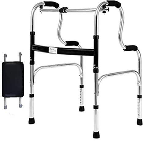 Telaio da passeggio senza ruote, telai pieghevoli per adulti, telaio per deambulatore mobile, telai stretti per anziani, ausili per disabili con sedile, B Star of Light