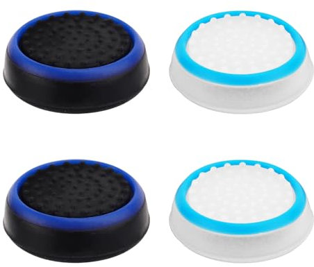 4pcs Silicone Thumb Grip Caps, Anti-Slip Controller Thumb Cover Anti-Scratch Joystick Controller Replacement Thumb Stick Caps for PS5 PS4 Xbox Series Xbox One Nintendo Switch Pro Controller