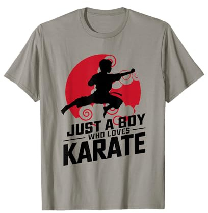 Just A Boy Who Loves Karate Martial Arts Karate Lover Karate T-Shirt
