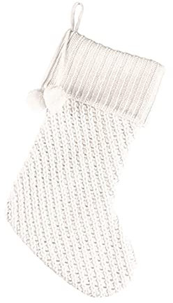 TianWlio Weihnachtsstrumpf Personalisiert Weihnachten Deko Weihnachtssocken Geschenktüte Hängende Weihnachtsdekorationen Weihnachts Christmas Stockings Hängende (White, One Size)