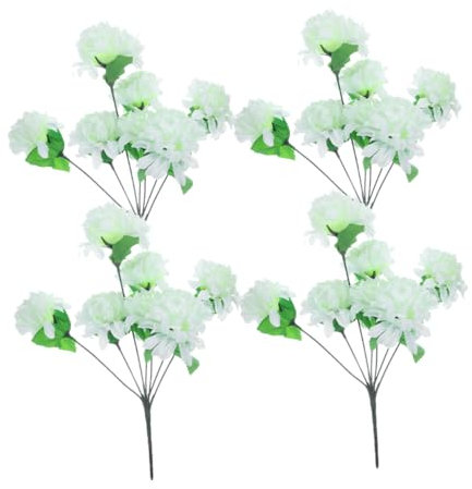 Cabilock Künstliche Chrysanthemen Für Friedhofs-Dekoration Simulationsblumen Aus Plastik Künstliche Blumen Fürs Grab Blumendekoration Für Gedenkfeiern Outdoor-friedhofs-chrysanthemen