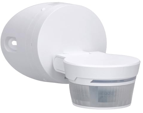 Busch-Jaeger Busch-Wächter Set:Busch-Jaeger 6851/9-134 90° BT | Bewegungsmelder mit Steuerung via Bluetooth App flexible Montage + 6851/EA-134 Eckadapter Studioweiß