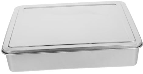 LIGIGWASH Caja De Especias Inoxidable Bandeja Para Hornear Para Media Robusta y Fácil De Usar