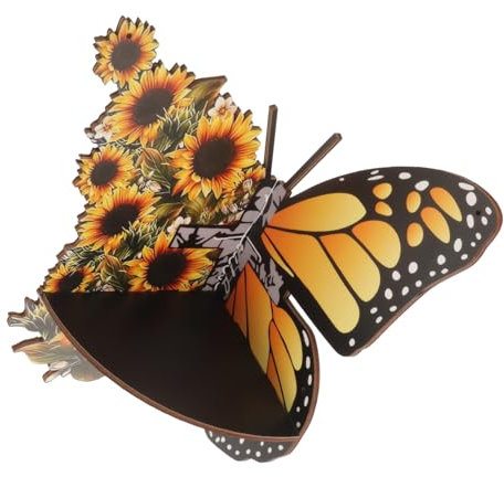 HOMOCONO Marco De Pared Diseño De Girasol y Estante De Pared Flotante para Sala De Estar para Dormitorio para Decoración