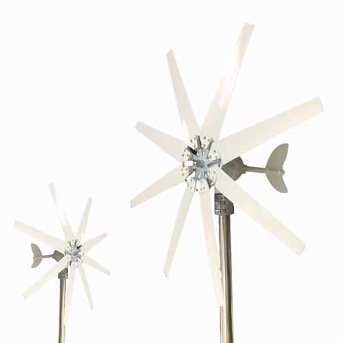 Turbina Eolica, Turbina Eolica Orizzontale 12 V/24 V/48 V, Turbina Eolica A 8 Pale A Basso Rumore, Kit Professionale Per Turbina Eolica Con Controller, Mulini A Ventos Per Barche Domestici,200W-48v