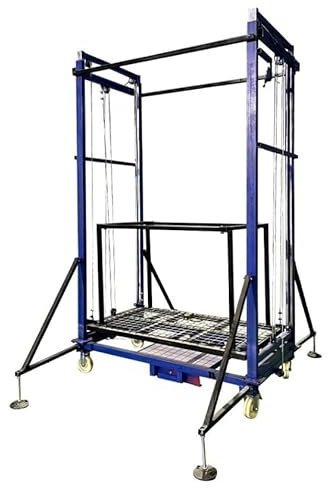 Andamio Plataforma elevadora, Elevador de Carga, Control Remoto, móvil, Sitio de construcción, decoración del hogar, andamio Elevador eléctrico portátil Plegable Elevador(8M)