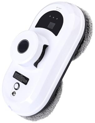 JHXHFJXZ Robot limpiacristales automático, aspiradora eléctrica de Gran succión de 5600 PA con Control Remoto anticaídas para Vidrio sin Rayas(Model3)