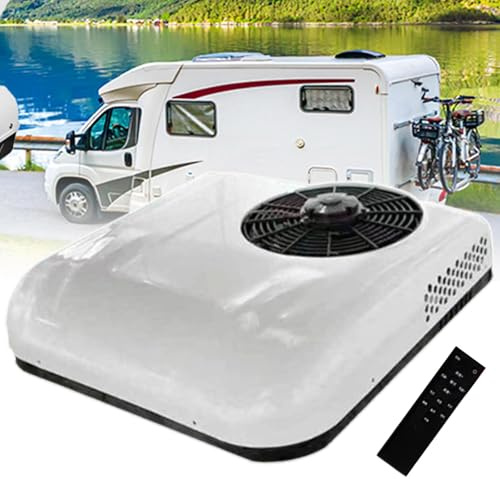 menglanchang Klimaanlagen FüR Wohnmobile 850w,12v/24v Dc Rv Air Conditioner-Nur KüHlen/KüHlen+Heizen,Heizen & KüHlen Wenig LäRm,Mobile KlimageräTe FüR Komfortables Reisen In AnhäNger,WhiteCool12v