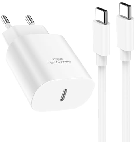 25W Chargeur for Samsung Charge Rapide avec câble 2M (2PACK)
