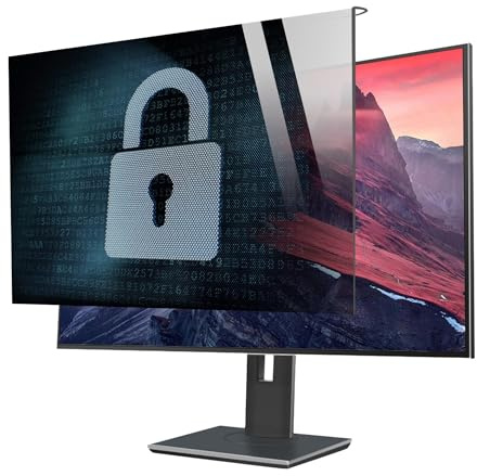 ASerZenith Computer Privacy Screen Filter, Hanging Removable Acrylic Screen Protector, Anti Blue Light Eye Protection for 19-32 Inch Monitors (21/22in 490x317mm)