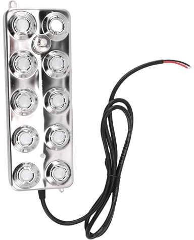 Fogger Ultrasónico de 10 Cabezales, Generador de Niebla de 7L/H con Cable de 5m, Generador de Niebla a Prueba de Agua IP67 para Paisaje de Jardín