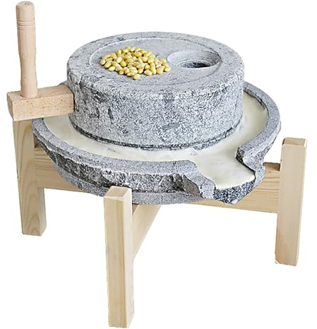 Naturlig granit handstenkvarn, premium kornkvarn för torr och våt slipning, klassisk köksprydnad