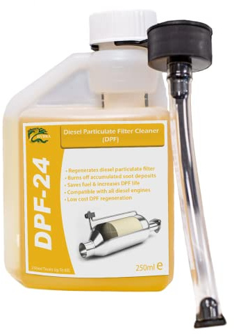 HYDRA DPF-24 DPF Cleaner - 250ml treats up to 60L. DPF Filter Cleaning Diesel Particulate Filter Cleaner with DPF Cleaner Fluid for Reduced DPF Cleaner Cost Easy To Use Fuel Additive.