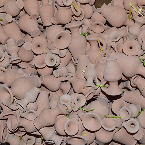 Set di 50 mini anfori in terracotta e terracotta per decorazione dell'acquario, fai da te, fioristica, vasi, mini ampori