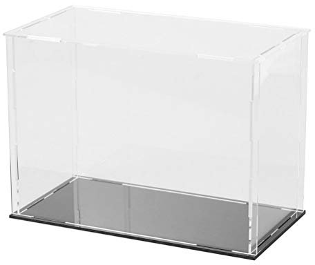 Cabilock Acryl Vitrine Selbstmontage Display Case Transparent Schaukasten Box Setzkasten Showcase für Spielzeug Figur Modell Sammlerstücke 12x10x15 cm