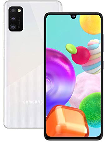 Samsung Galaxy A41 Mobile Phone; Sim Free Smartphone - Prism Crush White (UK Version) (Renewed)