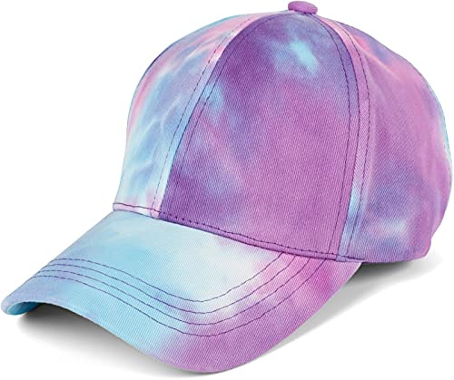 styleBREAKER Damen Baseball Cap Batik Muster 6-Panel Kappe | 100% Baumwolle, Unikat. Stufenlos anpassbarer Click & Snap Verschluss (54-59 cm Kopfumfang). Atmungsaktiv, gebogener Schirm.