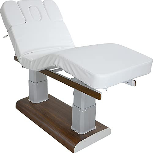 Medeo L36684a Massageliege Braun/Weiß mit 4 Motoren