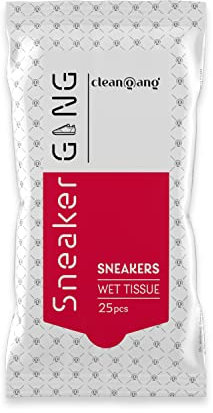 cleangang Sneaker Wipes für einen hohen Glanz Sneaker Cleaner entfernt Verschmutzungen effektive Sneaker Reiniger Tücher mit Caranauba-Wachs Schuhreiniger für Sneaker 25 Stück
