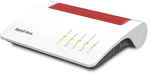 AVM FRITZ!Box 7590 AX (Wi-Fi 6 Router mit 2.400 MBit/s (5GHz) & 1.200 (2, 4 GHz), bis zu 300 VDSL-Supervectoring 35b, WLAN Mesh, DECT-Basis, deutschsprachige Version) (Generalüberholt), weiss