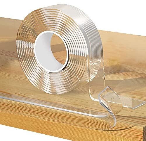 Loiion 1 m Kantenschutz für die Wand, transparent, Schutz für Babymöbel, vorklebend, extra stark, Nano-Klebeband, multifunktionale Schutzecken für Ecken und Kanten (1 mm Dicke)