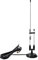HYS Antenna radio amatoriale 2 m/70 cm VHF/UHF forte base magnetica antenna 4 m cavo RG-58 con connettore PL259 MS10