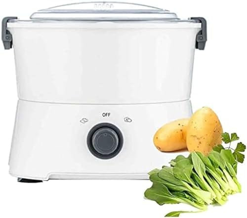 Pelapatate Elettrico, Pelapatate con Azionamento A Un Pulsante, Pelapatate Automatico Rapido, Macchina per Girare L'insalata, Pelapatate per Cucina, Casa E Commerciale,Un,Pleasant63