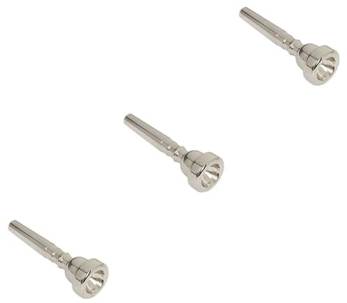 Toyvian 3stücke Kupfer Trompetenmundstück Mit Versilberter Oberfläche Hochwertiges Musikinstrument Zubehör Für Präzisen Und Performance Für Trompeten Und Hohe Register