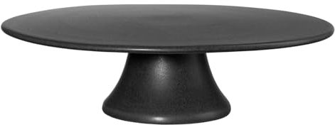 ASA Tortenplatte, Black Iron Grande schwarz matt D. 35 cm, H. 10,5 cm