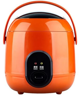 Mini Rice Cooker for 1 Personmini 1.2L Multi Cooker with Removable Non Stick Rice Pot for 1-2 People,Orange