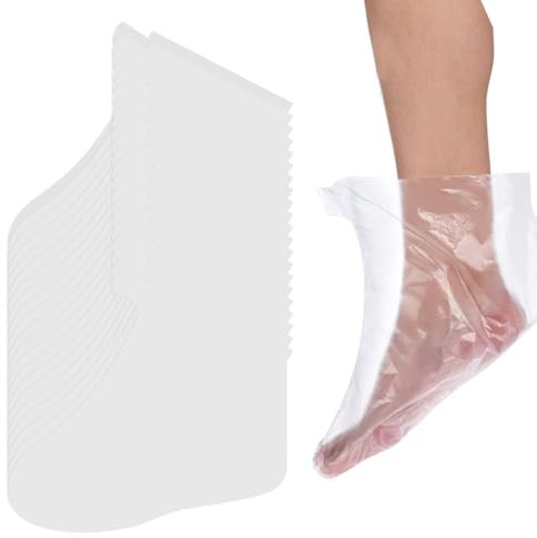 WeddHuis 200 Stück Paraffin Fußmaske für die Fußpediküre Hot Spa Wax Treatment Fußabdeckungen Taschen Socken