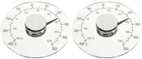 CAXUSD 2St Haushaltsthermometer innen-außen-thermometer außentemperaturanzeige weather stations Fenster wählen raumthermometer innen Wasserdichtes Thermometer Selbstklebendes Thermometer