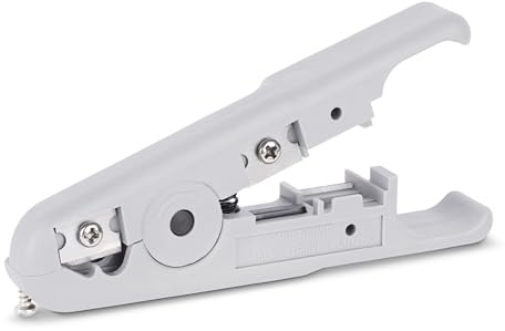 StarTech Pelacables y Cortadora de Cables de Red, Rotativo (CABLESTRIPCUT) | Rotación 360 Grados, Profundidad Ajustable, Cortador Integrado, Compatible con Cables Redondos y Planos