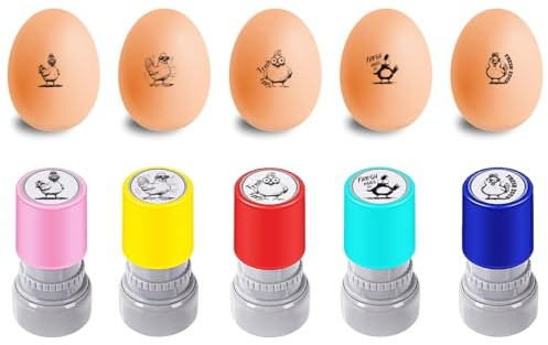 AHANDMAKER 5 Arten von Plastikstempeln mit Cartoon-DIY-Motiven Ideal für Kunsthandwerk, Dekoration für Bauernhöfe, Geschenke