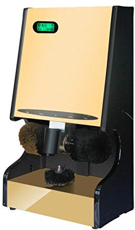 MYXJX cireuse à chaussures électrique, Retrait automatique de l'induction, polissage, huilage-économie d'énergie et faible bruit-pour bureau, hôtel, banque, maison,(Gold)
