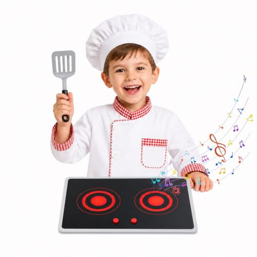 Toddmomy Zubehör Für Das Küchenspielset Für Kleinkinder: Stove for Play Kitchen, 27,9 X 18,8 cm – Ton- Und Lichteffekte – Küchenzubehör-Spielzeug Für Kinder (ohne Batterie)
